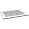 Ekena Millwork Vertical Surface Mount PVC Gable Vent: Non-Functional, w/3-1/2"W x 1"H, Standard Frame, 32"W x 26"H GVPVE32X2601SN - alternate 3